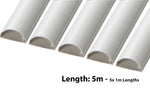 D-Line 16mm x 8mm White Trunking And Joints Cable Management
