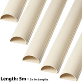 D-Line 16mm x 8mm Magnolia Trunking And Joints Cable Management