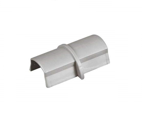 D-Line Coupler - 50 x 25mm Aluminium (Silver) Trunking Connector Cable Hide