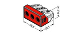 Wago 773-173 Transparent 3 Pole Push Wire Connector (Pack Size 50)