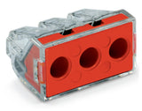 Wago 773-173 Transparent 3 Pole Push Wire Connector (Pack Size 50)