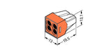 Wago 773-104 Transparent 4 Pole Push Wire Connector (Pack Size 100)