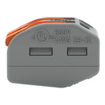 Wago 222-412 Grey 2 Pole Compact Lever Operated Connector (Pack Size 50)