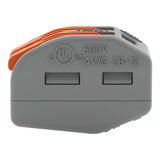 Wago 222-412 Grey 2 Pole Compact Lever Operated Connector (Pack Size 50)