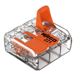 Wago 221-413 Transparent 3 Pole Compact Lever Connector (Pack Size 50)