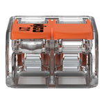 Wago 221-412 Transparent 2 Pole Compact Lever Connector (Pack Size 100)