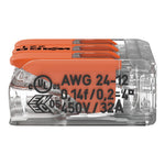 Wago 221-413 Transparent 3 Pole Compact Lever Connector (Pack Size 50)