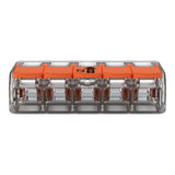 Wago 221-415 Transparent 5 Pole Compact Lever Connector (Pack Size 25)