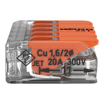 Wago 221-415 Transparent 5 Pole Compact Lever Connector (Pack Size 25)