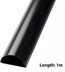 D-Line 16mm x 8mm Black Trunking And Joints Cable Management