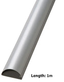 D-Line 16mm x 8mm Aluminium (Silver) Trunking And Joints Cable Management