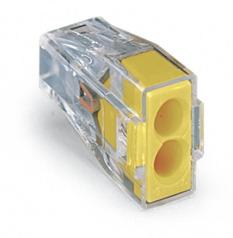 Wago 773-102 Transparent 2 Pole Push Wire Connector (Pack Size 100)