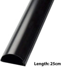 D-Line 16mm x 8mm Black Trunking And Joints Cable Management