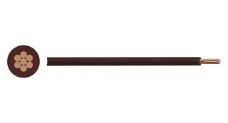4mm² 6491X PVC Single Core Cable - Brown - BASEC Approved