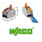 Wago 222-412 Grey 2 Pole Compact Lever Operated Connector (Pack Size 50)