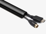 D-Line 30mm x 15mm Black Mini Trunking And Joints Cable Management