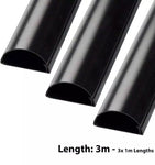 D-Line 16mm x 8mm Black Trunking And Joints Cable Management
