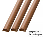 D-Line 16mm x 8mm Oak (Wood) Trunking And Joints Cable Management