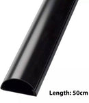 D-Line 16mm x 8mm Black Trunking And Joints Cable Management