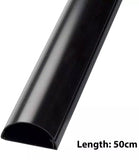 D-Line 16mm x 8mm Black Trunking And Joints Cable Management