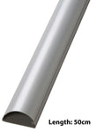 D-Line 16mm x 8mm Aluminium (Silver) Trunking And Joints Cable Management