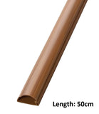 D-Line 16mm x 8mm Oak (Wood) Trunking And Joints Cable Management