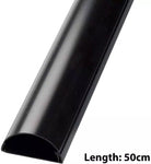 D-Line 30mm x 15mm Black Mini Trunking And Joints Cable Management