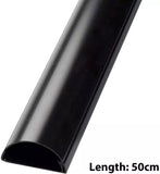 D-Line 30mm x 15mm Black Mini Trunking And Joints Cable Management