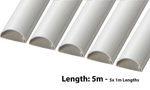 D-Line 30mm x 15mm White Mini Trunking And Joints Cable Hide Management