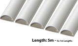 D-Line 30mm x 15mm White Mini Trunking And Joints Cable Hide Management