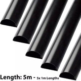 D-Line 30mm x 15mm Black Mini Trunking And Joints Cable Management