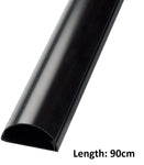 D-Line 16mm x 8mm Black Trunking And Joints Cable Management