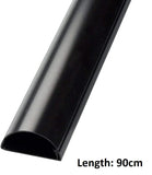 D-Line 16mm x 8mm Black Trunking And Joints Cable Management