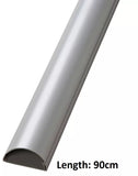 D-Line 16mm x 8mm Aluminium (Silver) Trunking And Joints Cable Management