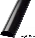 D-Line 30mm x 15mm Black Mini Trunking And Joints Cable Management