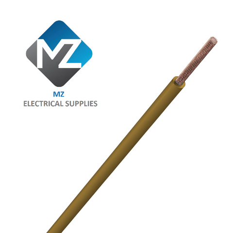 0.75mm² Tri-Rated Cable - Brown - BS6231 - 100m Reel