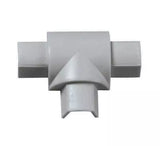 D-Line 16mm x 8mm Aluminium (Silver) Trunking And Joints Cable Management