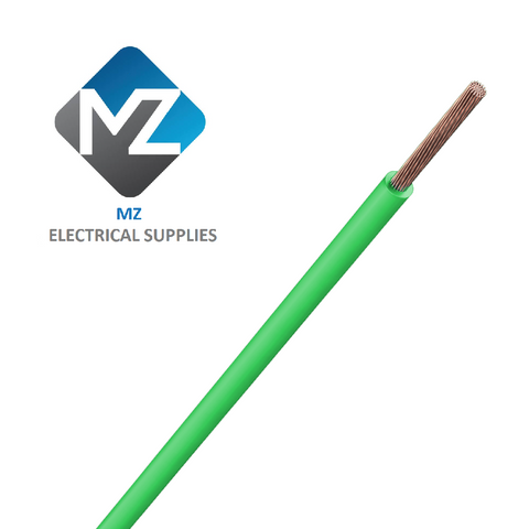 1mm² Tri-Rated Cable - Green - BS6231 - 100m Reel
