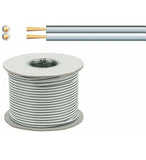 White And Black 2x24 Strand Speaker Cable 0.75mm² Figure 8 Various Lengths