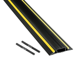 D-Line Floor Cover Cable Protector Medium Duty 83mm x 14mm - Black/Yellow Stripes