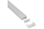 Aluminium Profiles for Led Tape Installation Wide Crown 24mm x 11mm x 1m - Wide Profile