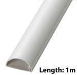 D-Line 50 x 25mm Maxi Self Adhesive Trunking Semi Circle Cable Hide TV POWER HDMI SKY SCART COVER