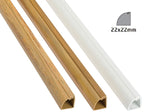 D-Line 22 x 22mm Quadrant Self Adhesive Trunking Cable Cover Hide Management
