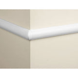 D-Line External Bend - 16 x 8mm - Smooth Fit - White Trunking Connector Cable Hide