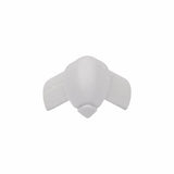 D-Line External Bend - 16 x 8mm - Smooth Fit - White Trunking Connector Cable Hide