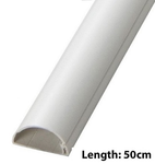 D-Line 50 x 25mm Maxi Self Adhesive Trunking Semi Circle Cable Hide TV POWER HDMI SKY SCART COVER