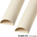 D-Line 16mm x 8mm Magnolia Trunking And Joints Cable Management