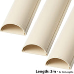 D-Line 16mm x 8mm Magnolia Trunking And Joints Cable Management