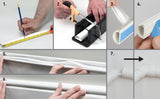 D-Line 30 x 15mm White 4 x 1 Meter Lengths & Accessories Cable Management Kit Hide