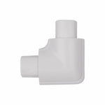 D-Line Flat Bend - 16 x 8mm - Smooth Fit - White Trunking Connector Cable Hide